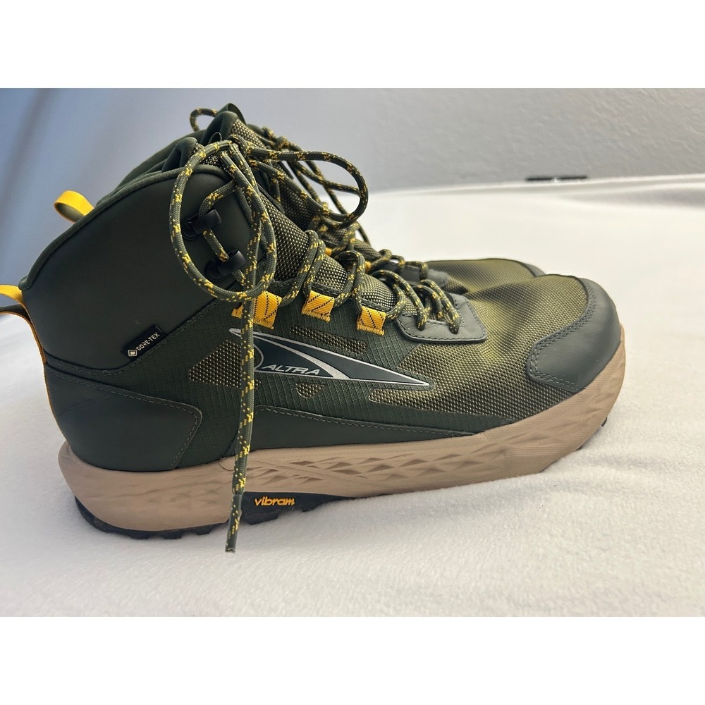 Altra Timp 5 GTX Mens Hiking Boots Dusty Olive Gore-Tex Vibram size 12 - Picture 4 of 11